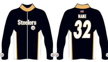 Picture of Steelers Custom Sublimated Track  Jacket