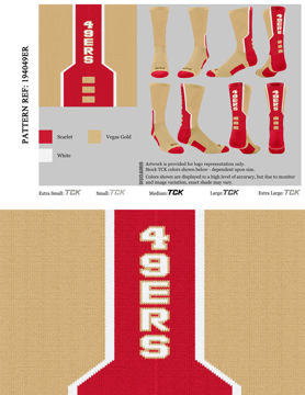 Picture of 49ERS custom Socks