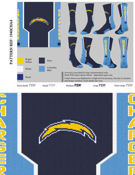 Picture of Chargers   custom Socks
