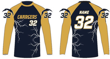 Picture of Chargers Custom Sublimated Spandex  Top