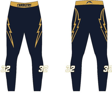 Picture of Chargers Custom Sublimated Spandex pants