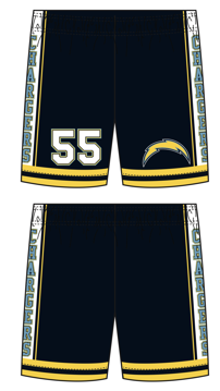 Picture of Chargers Custom Shorts