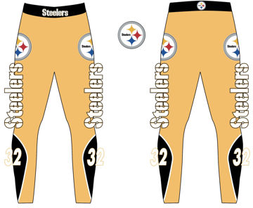 Picture of Steelers  Custom Sublimated Spandex  pants