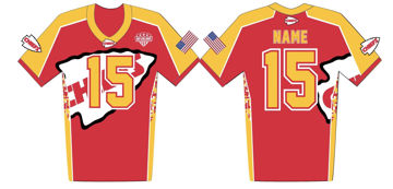 Picture of CHIEFS  RED CUSTOM PLAYER / PARENT SHIRT