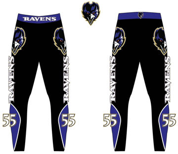 Picture of Ravens Custom Sublimated Spandex pants