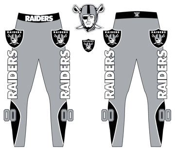 Picture of Raiders Custom Sublimated Spandex pants