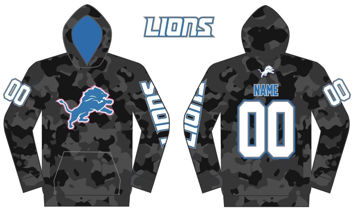 Picture of LIONS CAMO 2023 FOOTBALL HOODIE